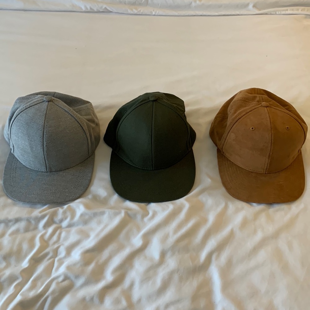 Three H&M hats